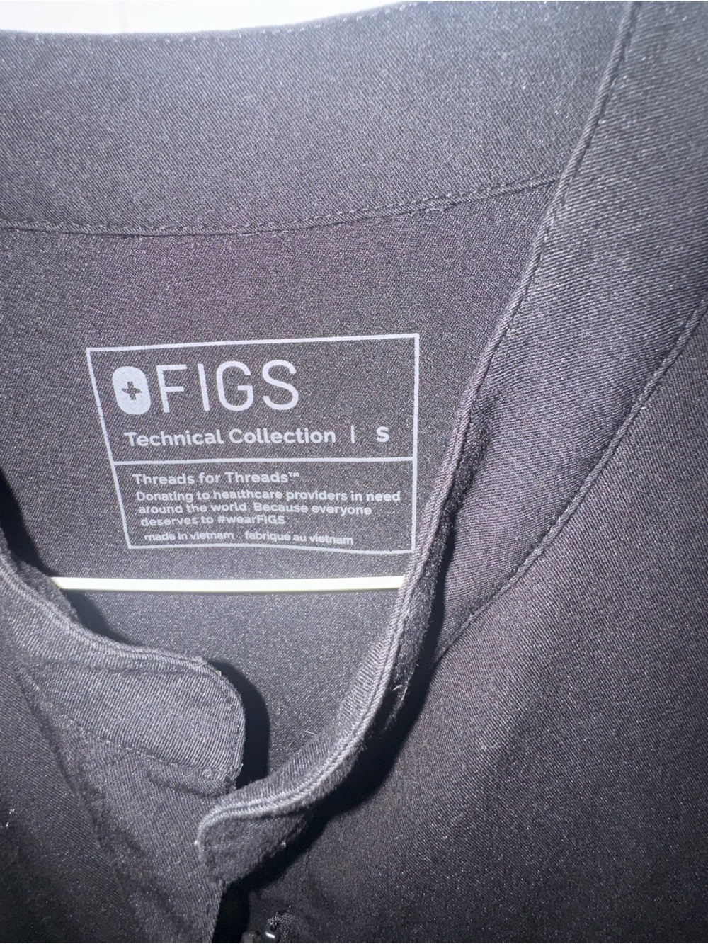 FIGS Technical Collection Black Scrub Jumpsuit | Women’s Size Small - F - Picture 4 of 6